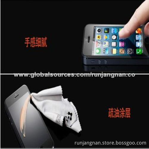0.3mm Tempered-glass Screen Protector for iPhone 4/4S, HD, 9H, Rounded Borders, Smooth Edge